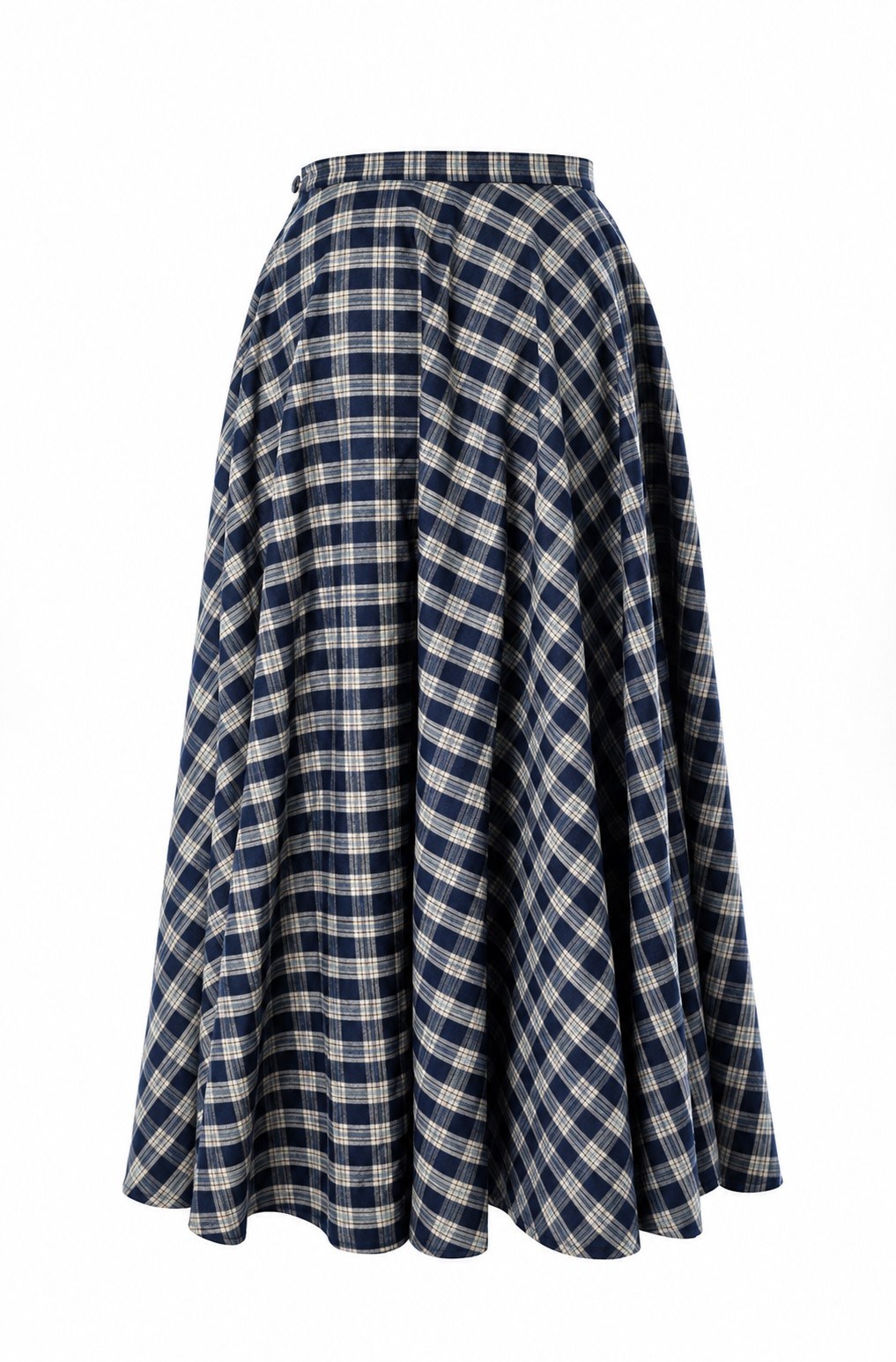 Plaid Etek Lacivert
