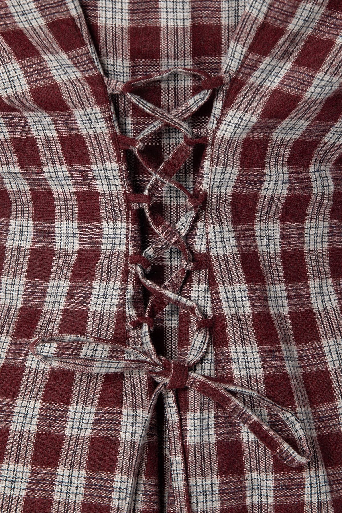 Plaid Gömlek Bordo