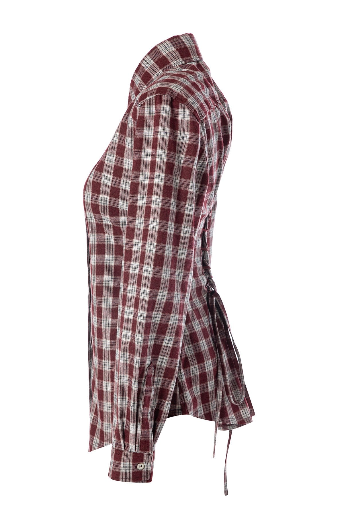 Plaid Gömlek Bordo
