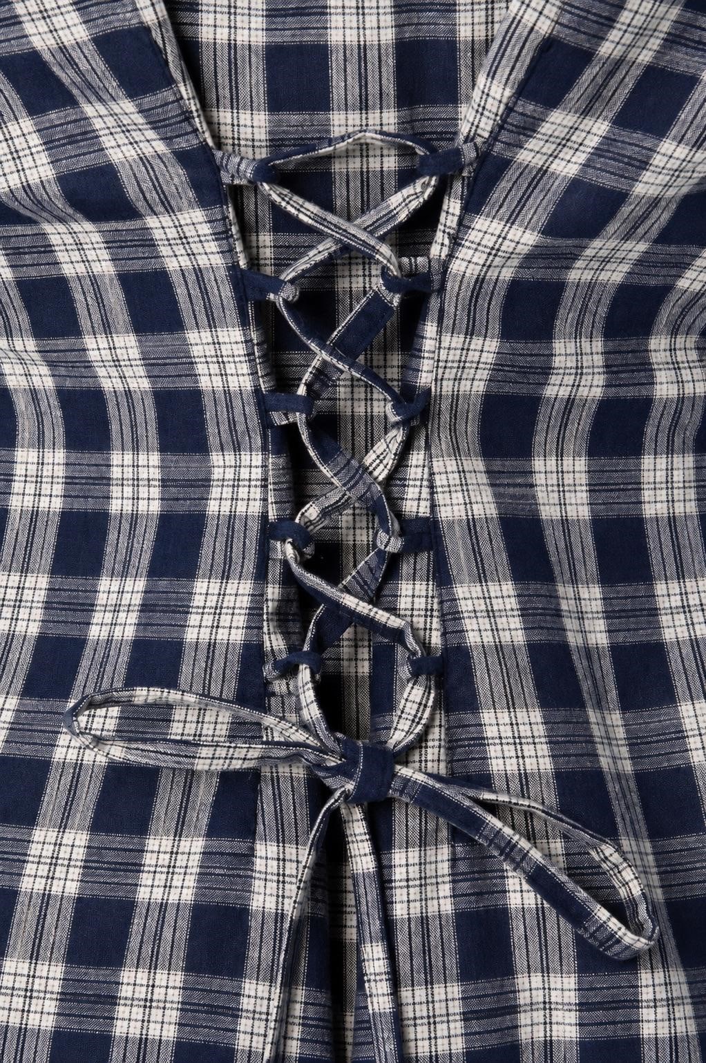Plaid Gömlek Lacivert