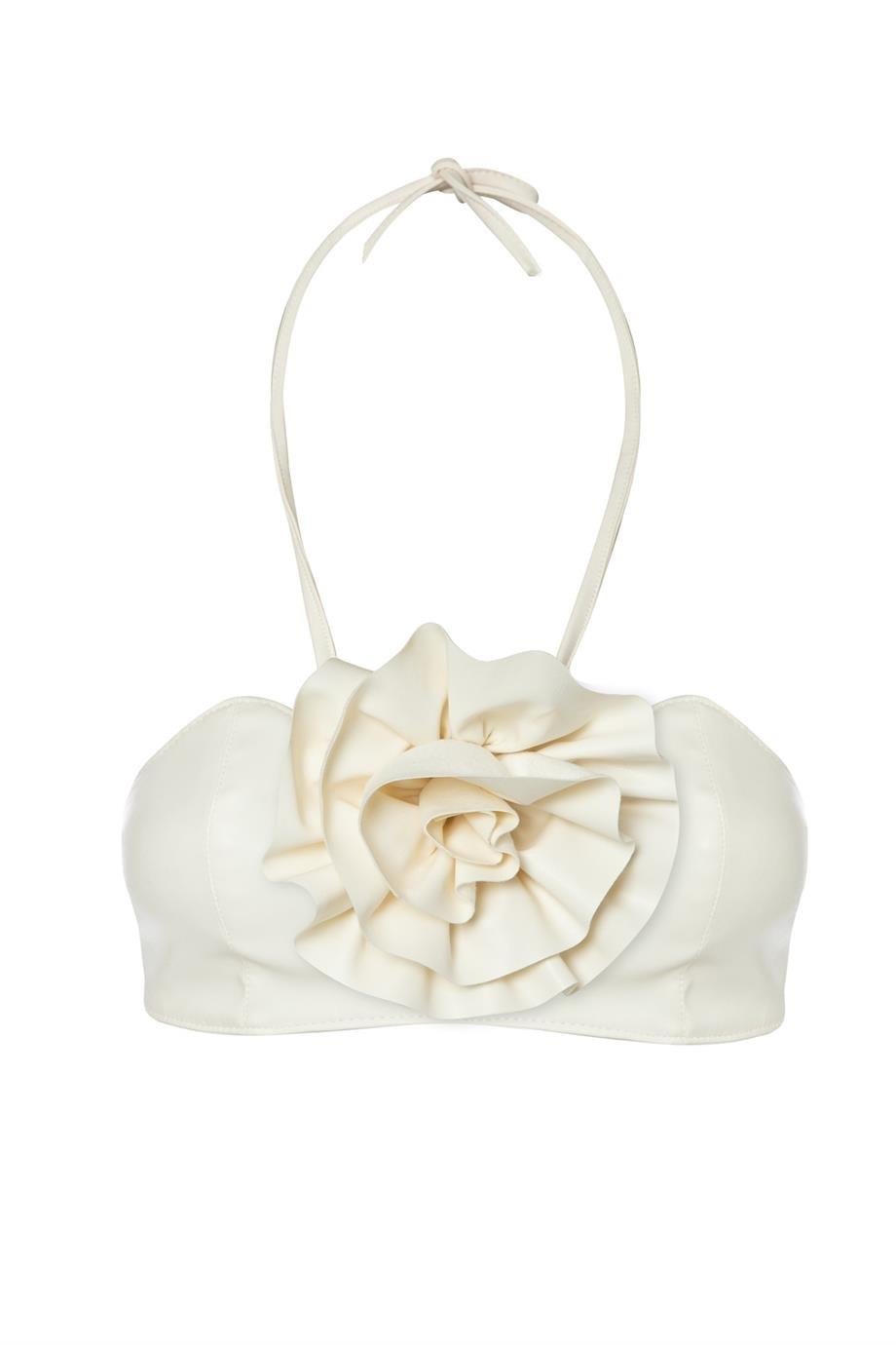 Rose Deri Büstiyer Kemik