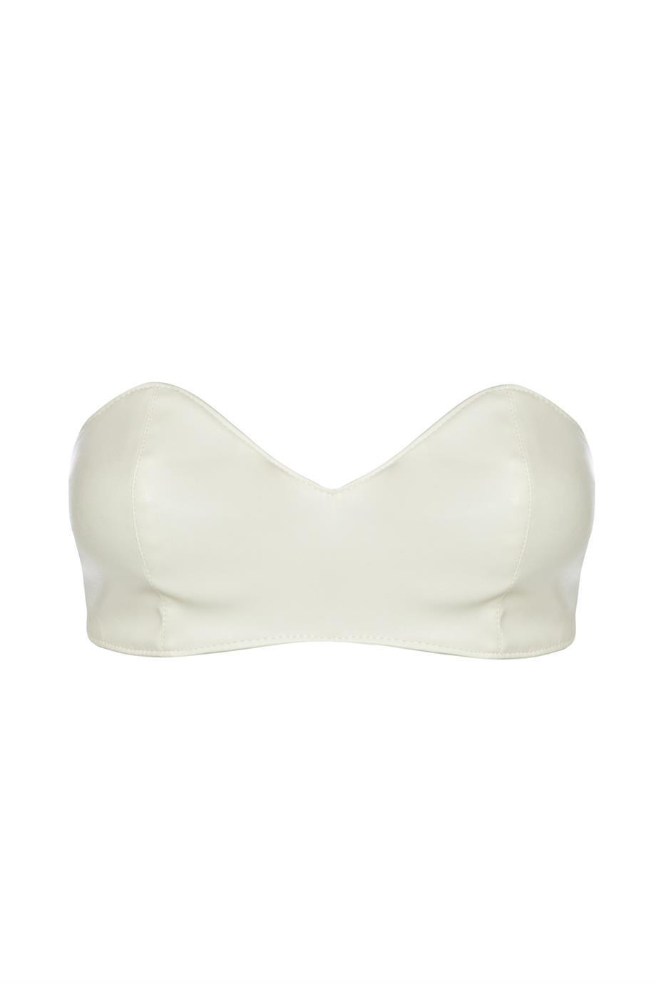 Rose Deri Büstiyer Kemik