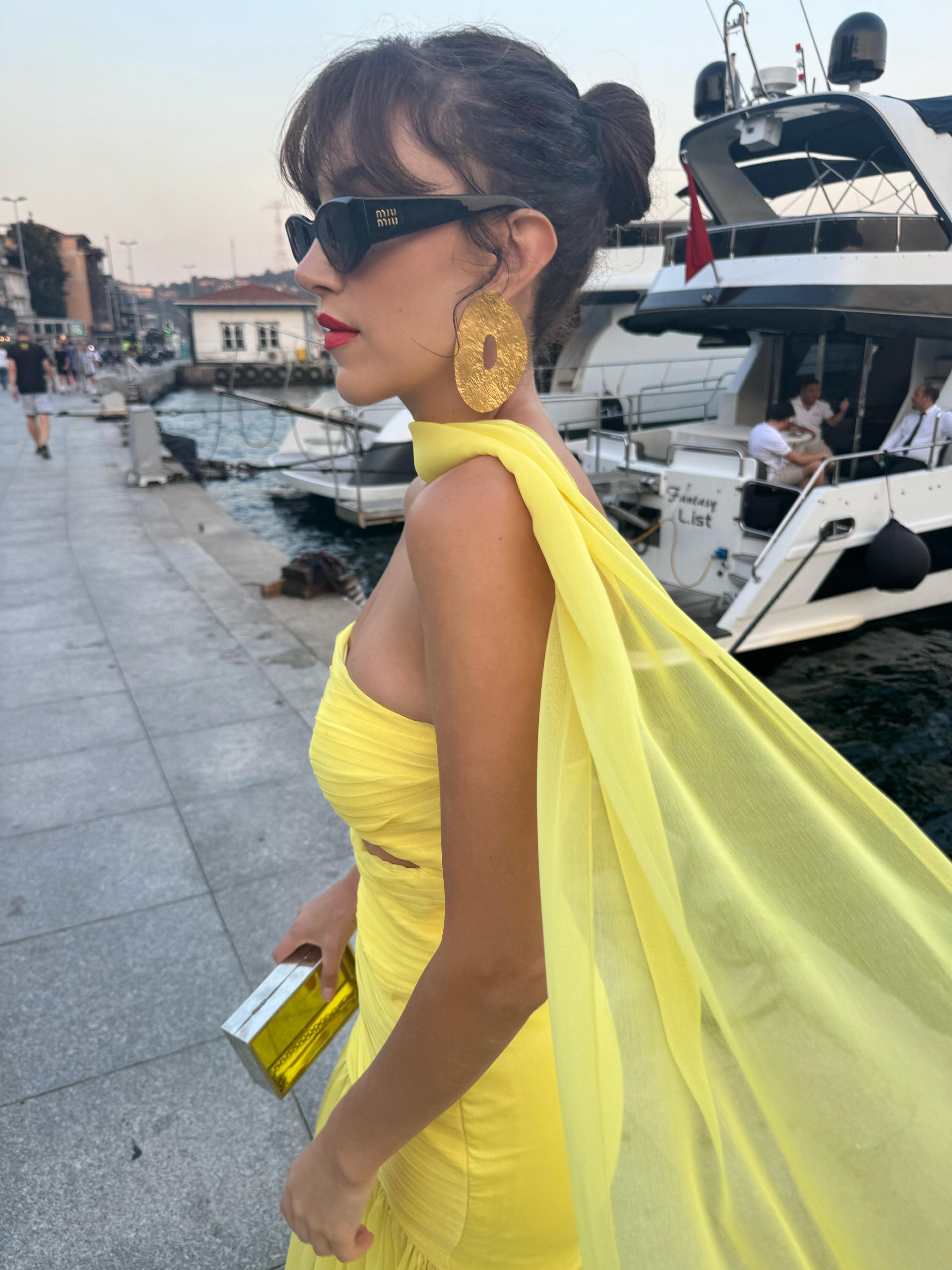Sevilla Night Dress Sarı