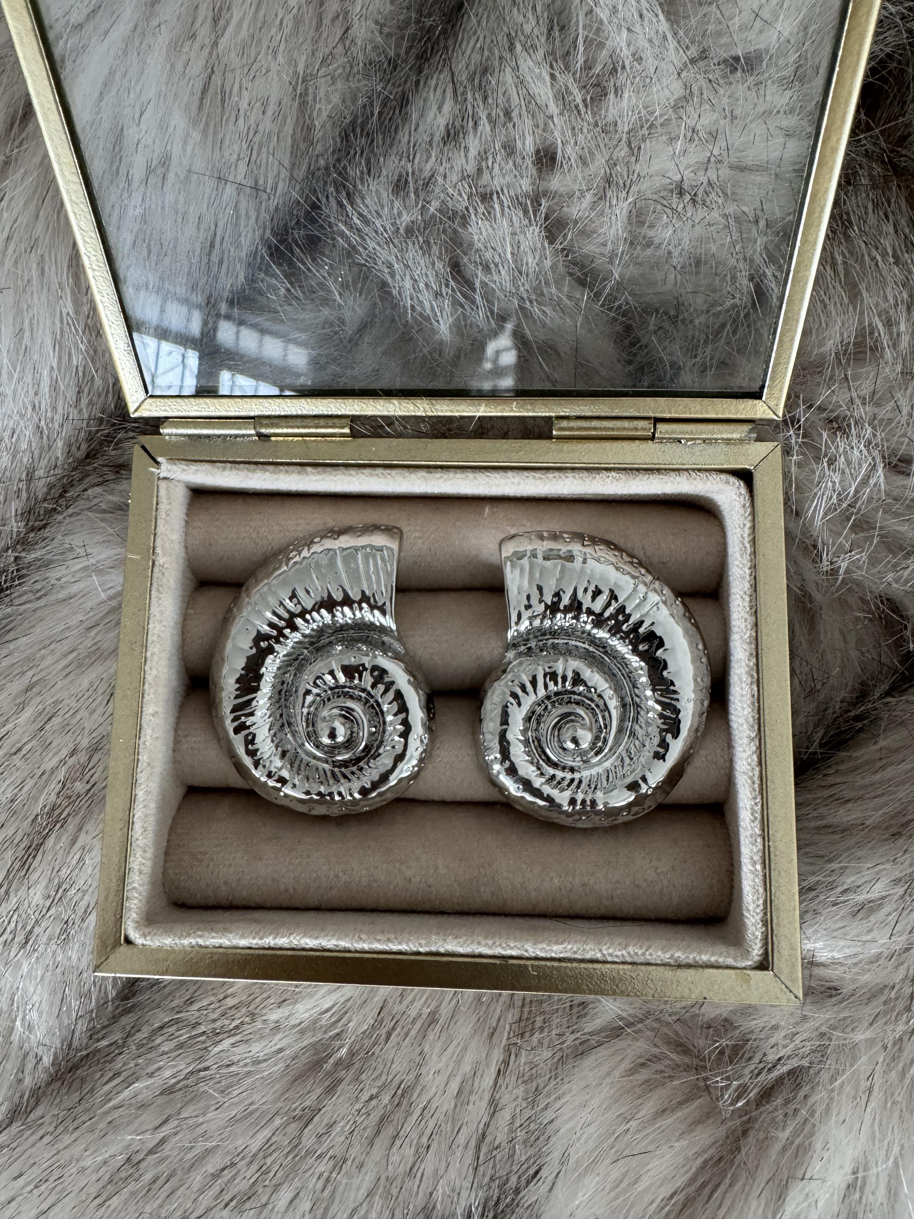 Silver Deniz Kabuğu Küpe