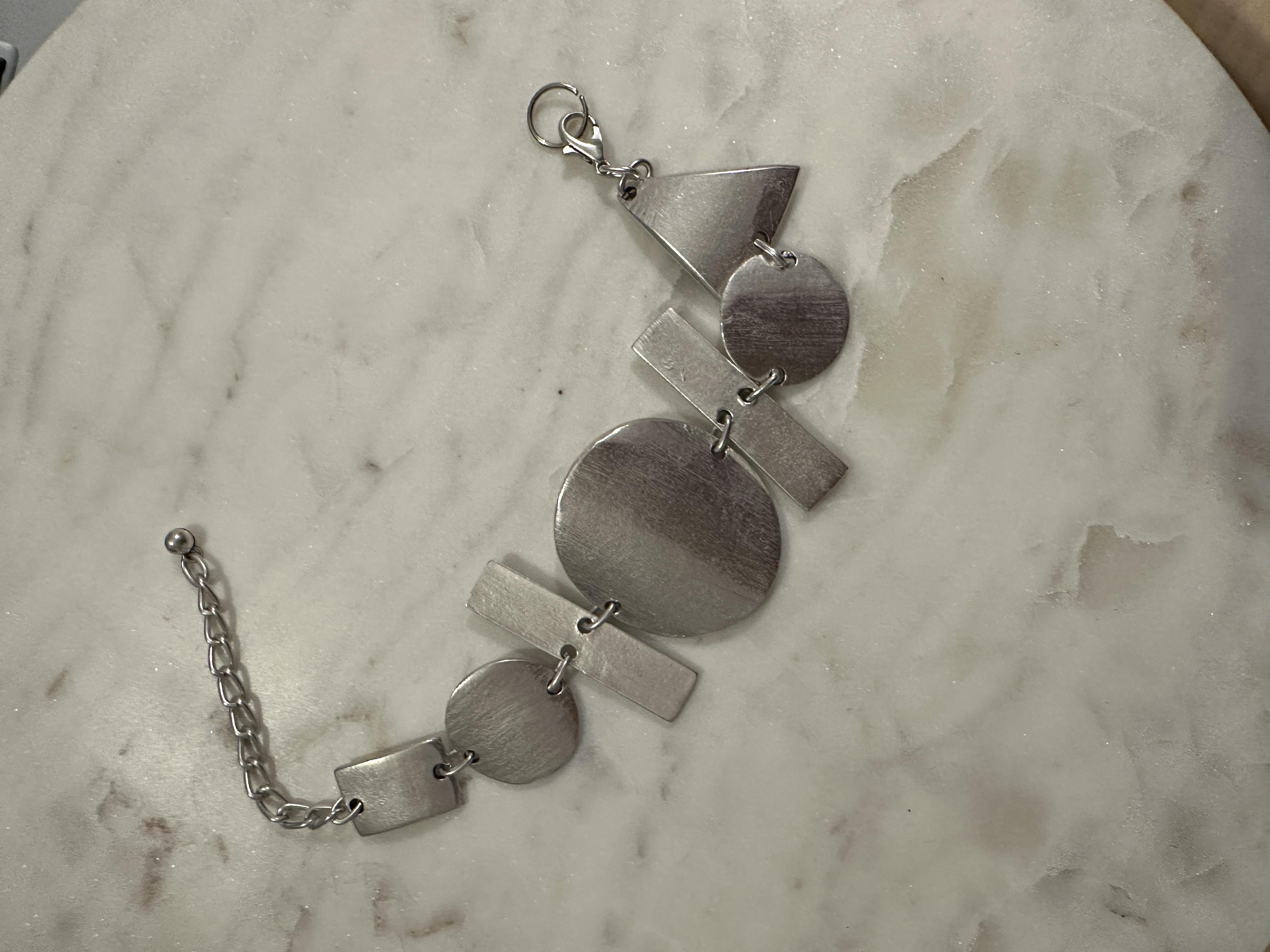 Silver Geometrik Bileklik