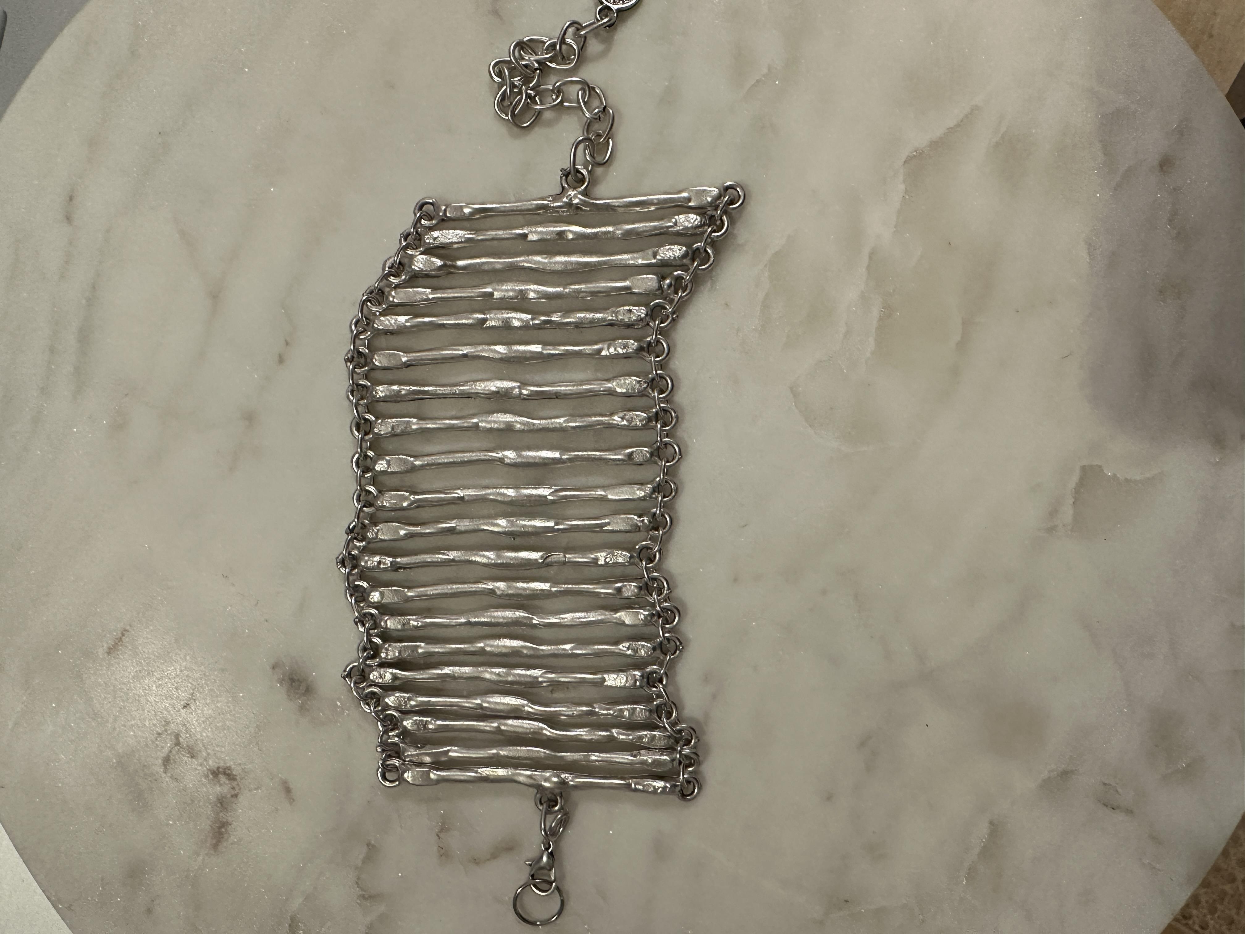 Silver Striped Bileklik