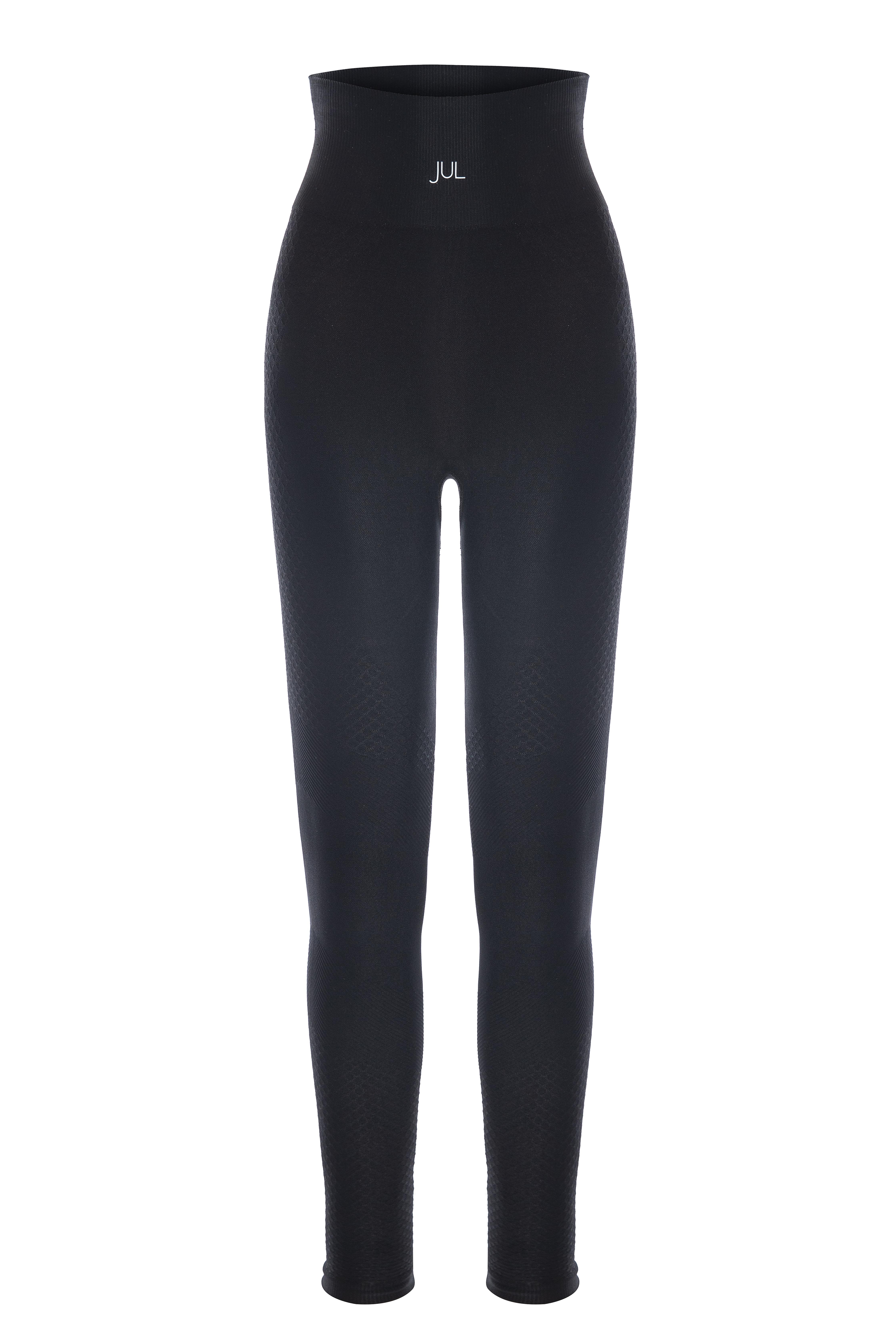 Uzun Kollu Crop Top - Tayt Takım Siyah