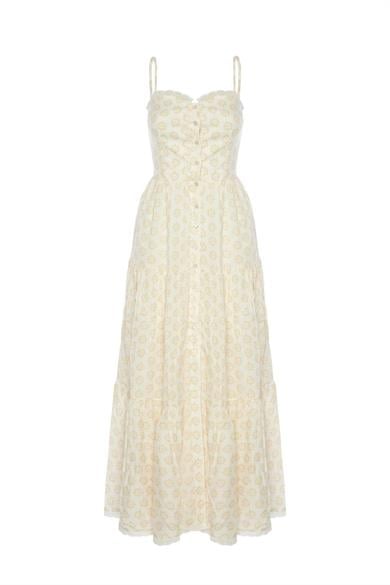 Alice İp Askılı Elbise Kırık Beyaz