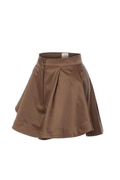 Balon Şort Kahverengi