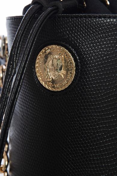 Bucket Çanta Siyah Kroko