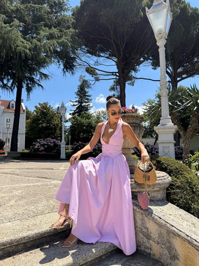 Calendula Elbise Pembe