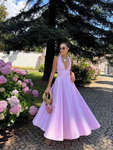 Calendula Elbise Pembe