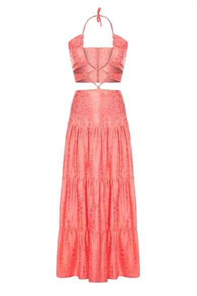 Çapraz Bağlamalı Elbise Yavruağzı