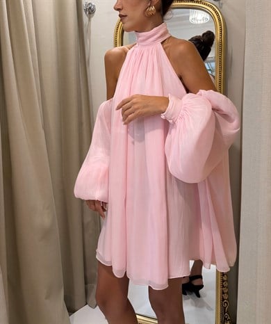 Cielo Elbise Pembe