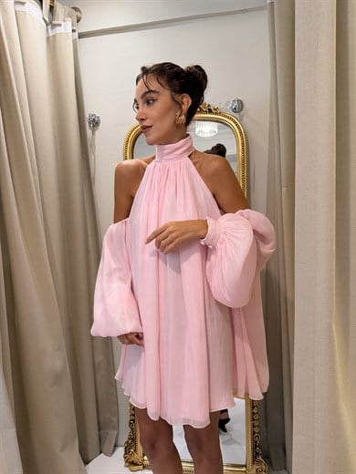 Cielo Elbise Pembe