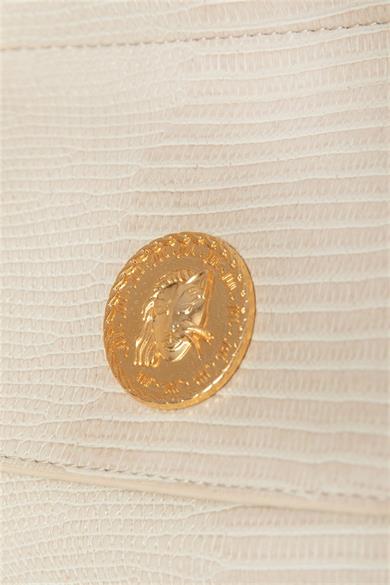 Çift Cüzdanlı Kol Çantası Ekru