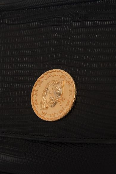 Çift Cüzdanlı Kol Çantası Siyah