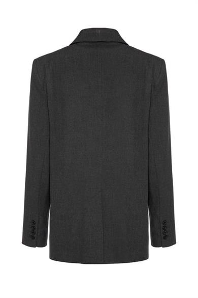 Fermuarlı Ceket Füme