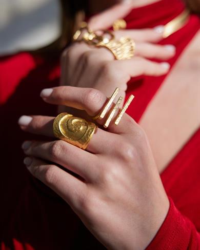 Gold Spiral Kalin Yüzük