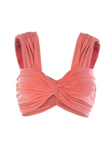 Hemera Crop Top Pembe