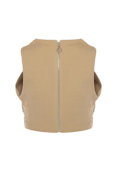 Jules Çapraz Bluz Camel