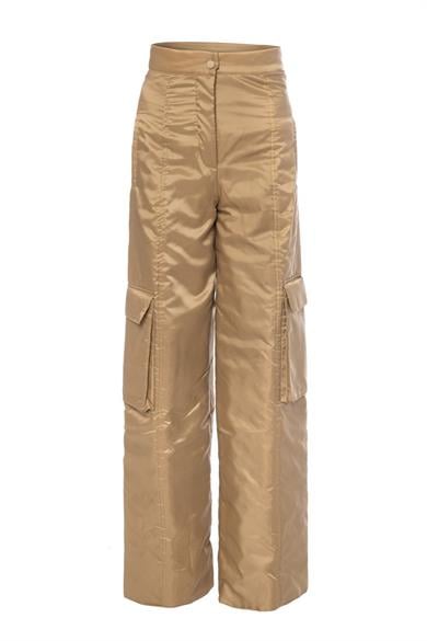 Kapitone Pantolon Kahverengi