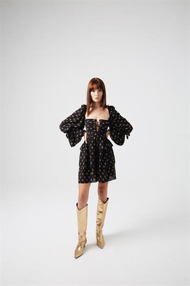 Kat Kat Elbise Siyah