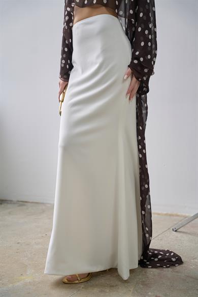 Lucina Uzun Etek Beyaz