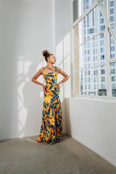 Maxi Etek Takım Sarı Mavi