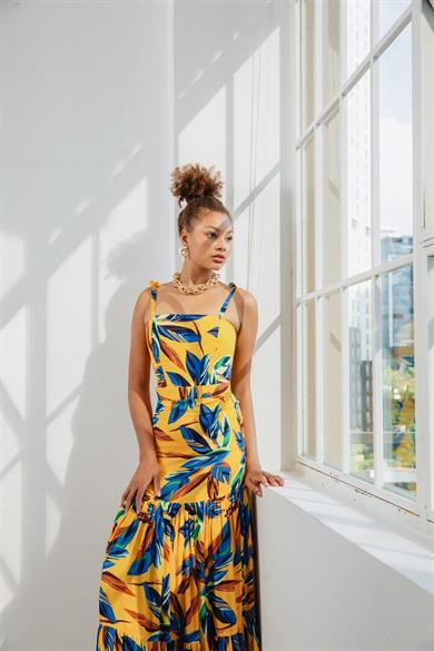 Maxi Etek Takım Sarı Mavi