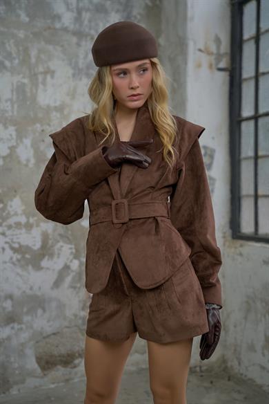 Philia Şort Kahverengi