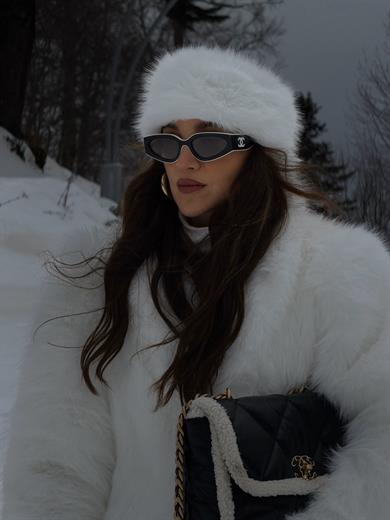 Piel Saç Bandı Beyaz