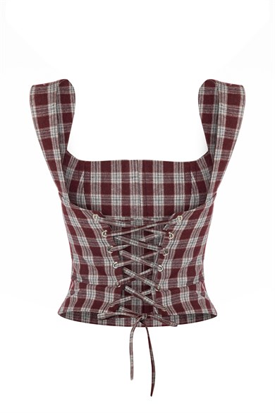 Plaid Büstiyer Bordo