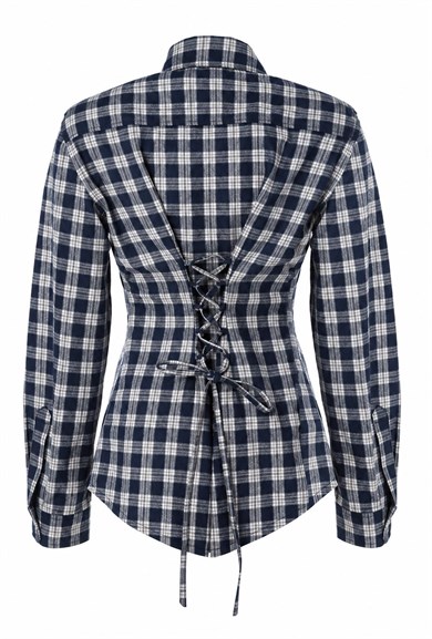 Plaid Gömlek Lacivert
