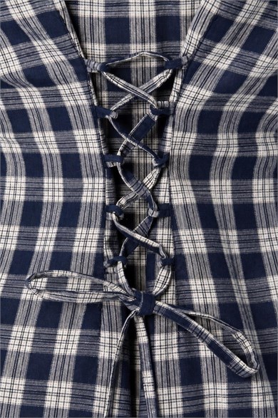 Plaid Gömlek Lacivert