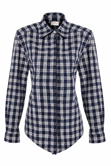 Plaid Gömlek Lacivert