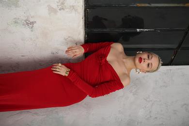 Rosalin Night Dress Kırmızı