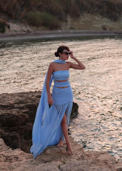 Sevilla Night Dress Mavi