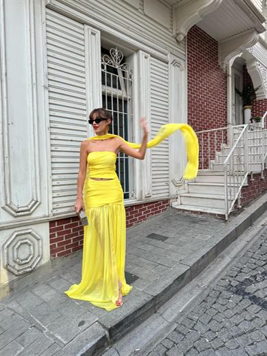 Sevilla Night Dress Sarı