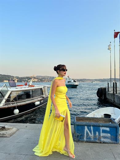 Sevilla Night Dress Sarı