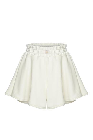 Şort Etek Beyaz