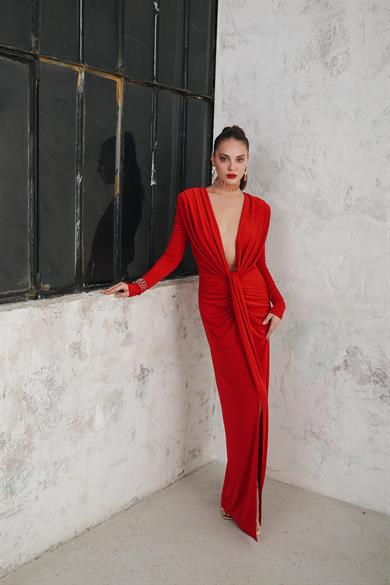 Talya Night Dress Kırmızı