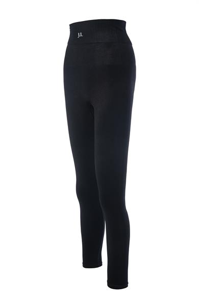 Uzun Kollu Crop Top - Tayt Takım Mat Siyah