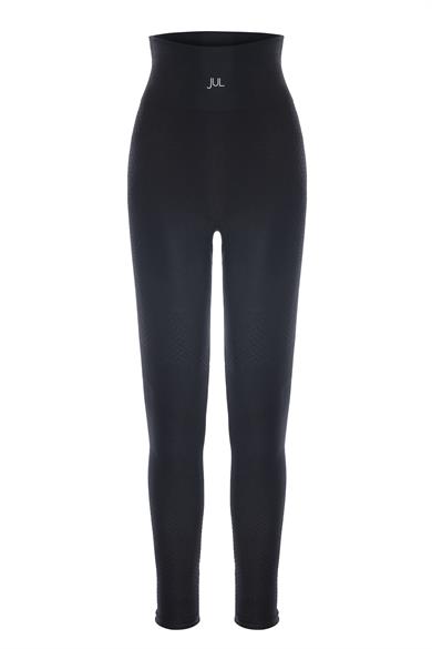 Uzun Kollu Crop Top - Tayt Takım Siyah