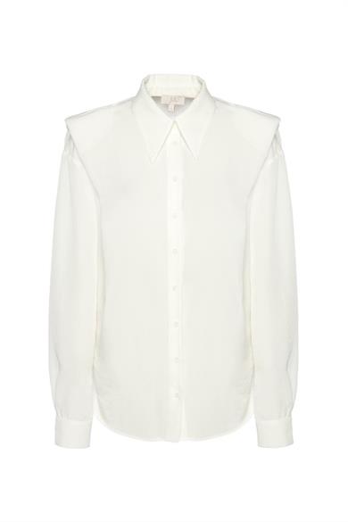 Vatkalı Gömlek Beyaz