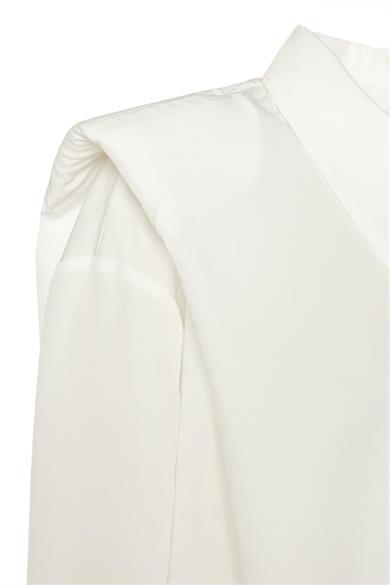 Vatkalı Gömlek Beyaz