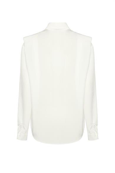 Vatkalı Gömlek Beyaz