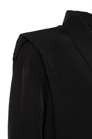 Vatkalı Gömlek Siyah