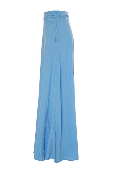VERONA BELİ BÜZGÜLÜ ETEK Mavi
