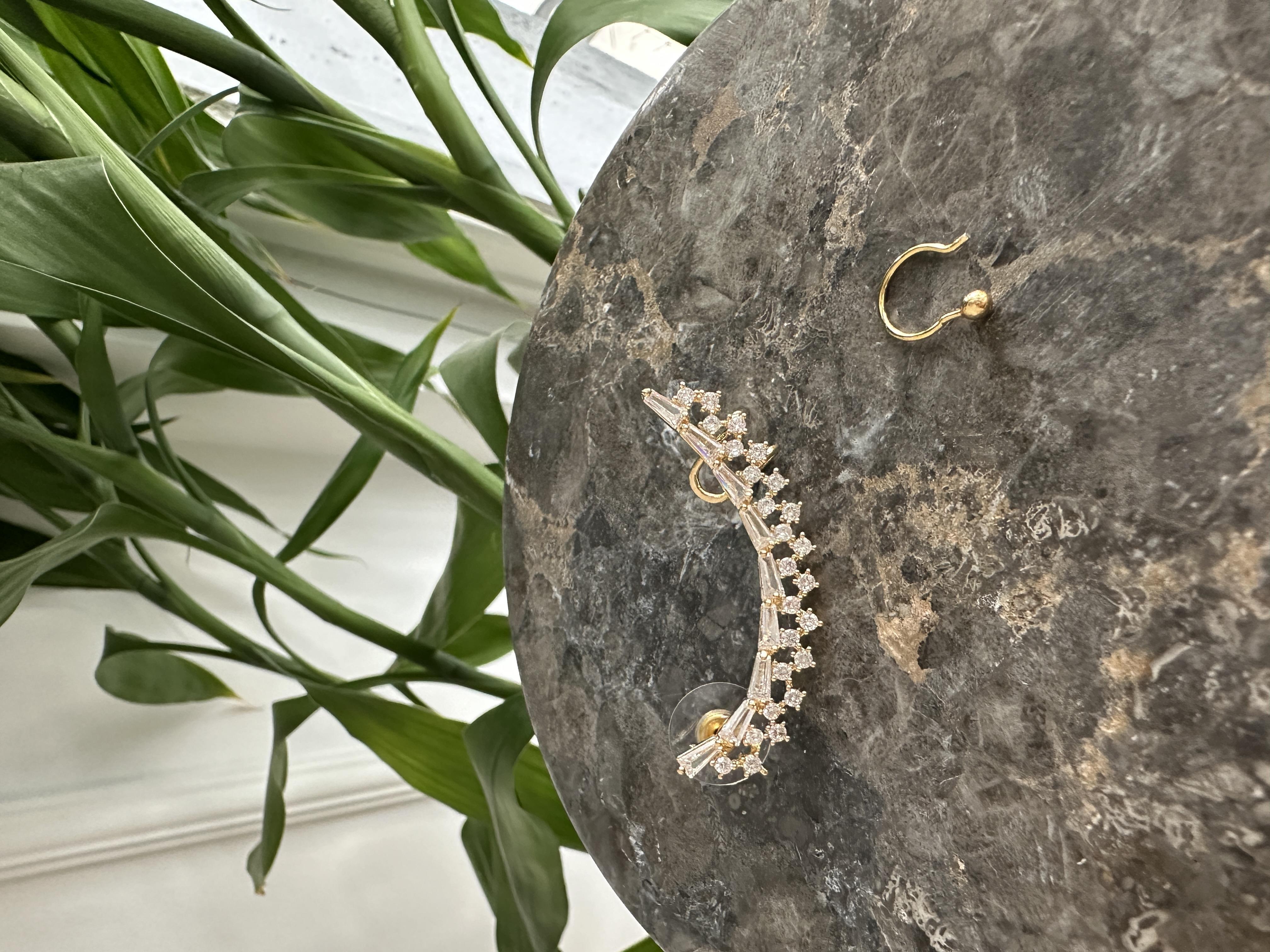 Farklı Taşlı Kıkırdak Küpe